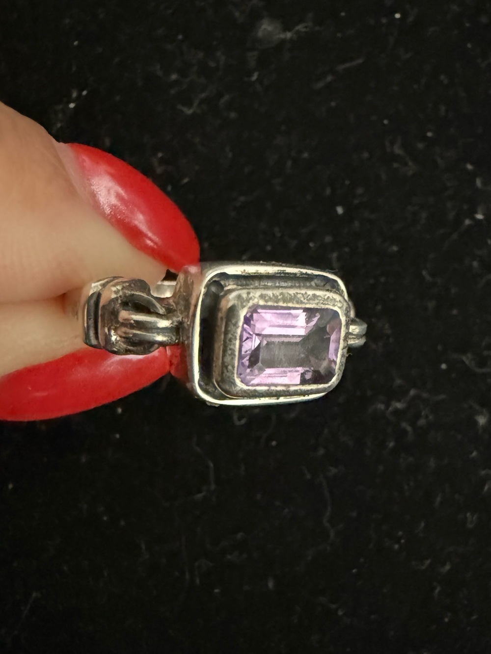 Silpada sterling silver amethyst retired ring